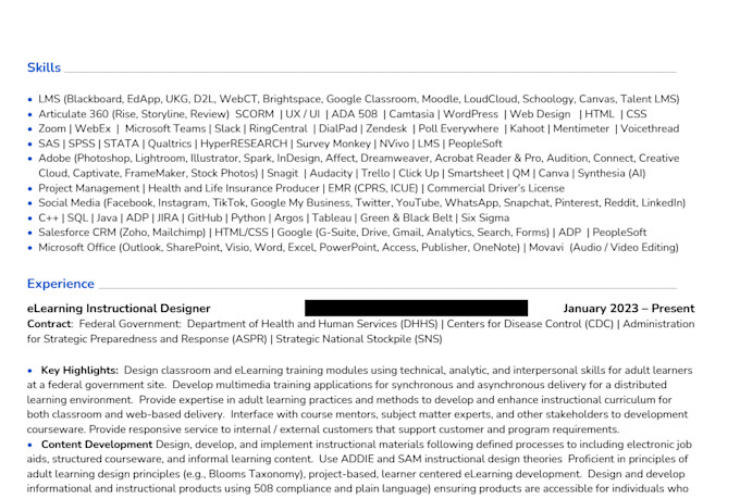 professionally revise and optimize your resume